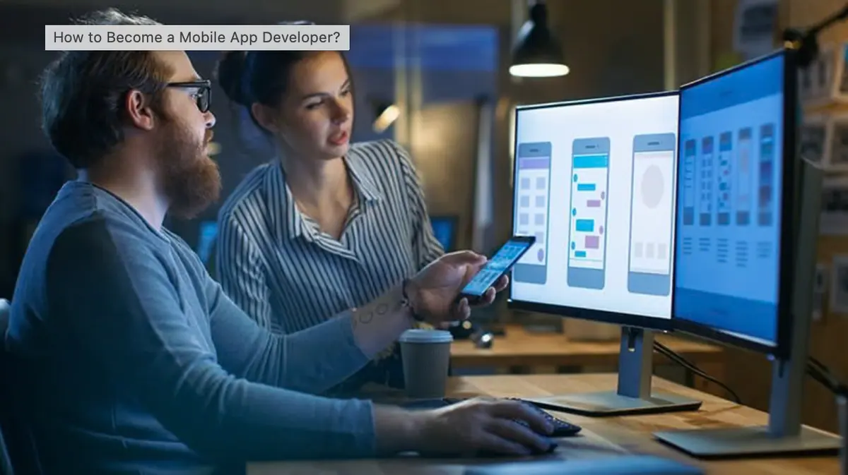 A team developing a mobile app interface
